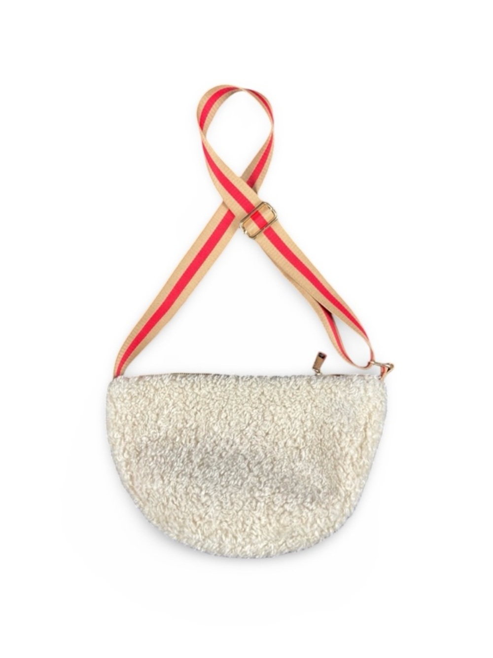 Anthropologie Sherpa Half Moon Sling Bag Purse